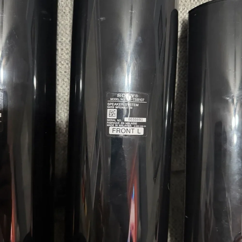 Sony SS-TSB107 SS-TSB106 Surround Sound 5 Speakers SS-CTB103 Complete Speakers